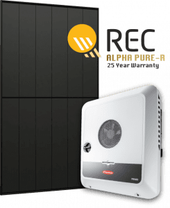 rec alpha pure r solar panel package brisbane